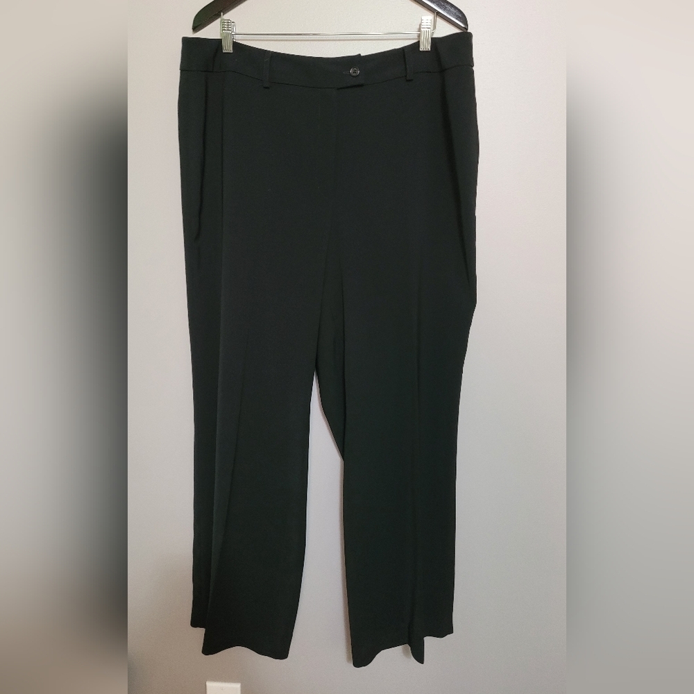 Classic Louben Women's Black Wide Leg Trousers